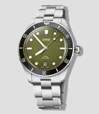 Reloj para Hombre Divers Date Deportivo Plateado