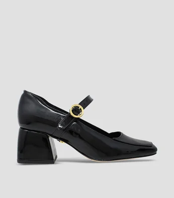 Zapatillas Mary Jane Mati con tacón bajo y ancho Mujer