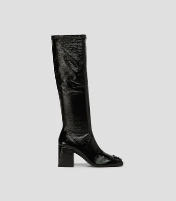 Botas largas con tacón medio cuadrado Mujer