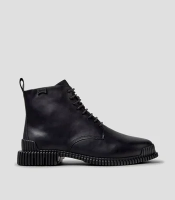 Botines con tacón de media luna Mujer