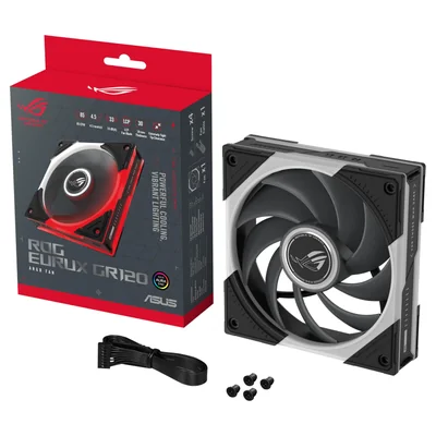 Ventilador Asus Rog Eurux Gr120 120 Mm Argb Con Iluminación Rgb Y Control Pwm - Venta Internacional.
