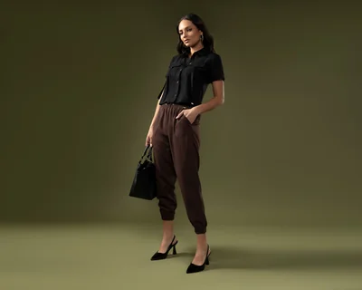 Pantalón Casual Jennifer Lopez Cintura Elástica para Mujer