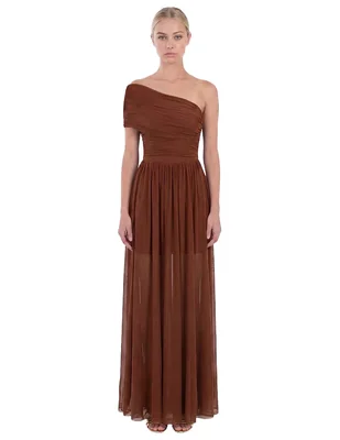 Vestido largo de fiesta escote Bajo