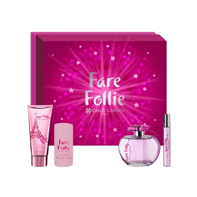 Set De Fragancia Carlo Corinto Fare Follie Eau de Toilet 100 Ml Para Dama