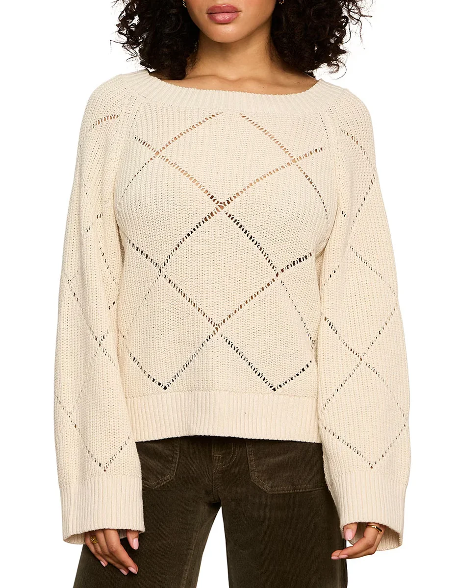 Suéter cuello redondo para mujer