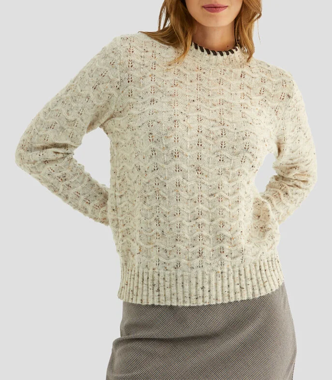 Suéter cuello redondo Mujer