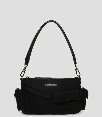 Bolsa shoulder negra lisa Mujer