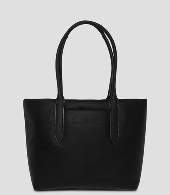 Bolsa tote negra lisa Mujer
