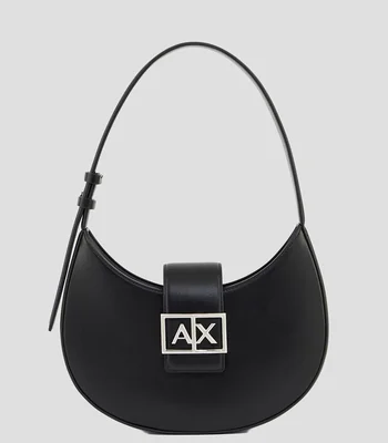 Bolsa shoulder lisa con logo Mujer