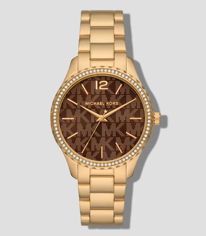 Reloj para mujer Layton Casual Monogram, Dorado