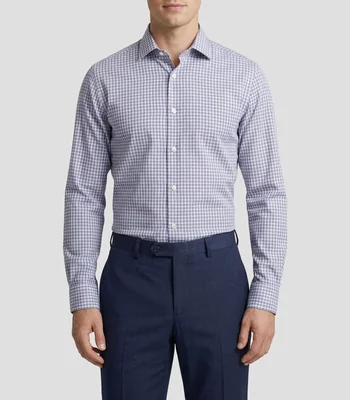 Camisa cuadros manga larga Hombre