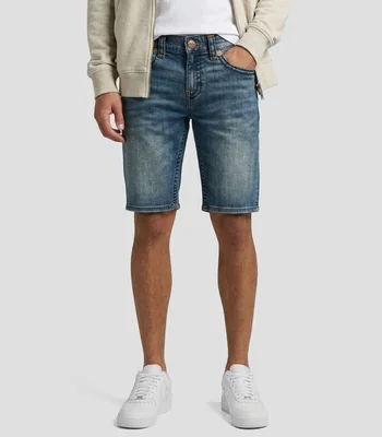 Short de mezclilla deslavado Hombre