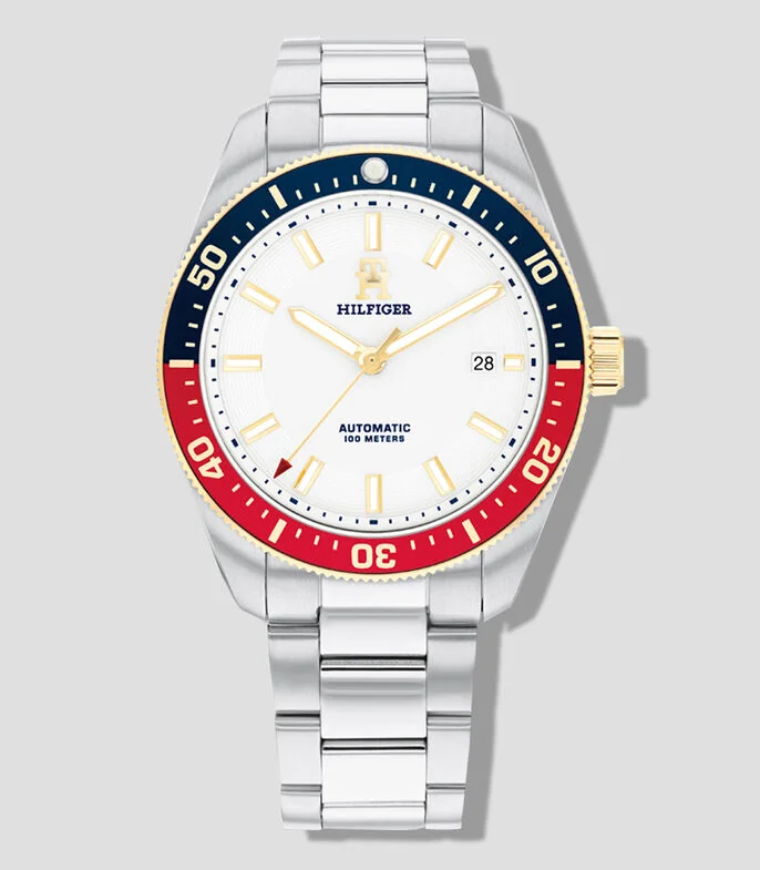 Reloj para hombre TH85 Casual, Plateado, Dorado