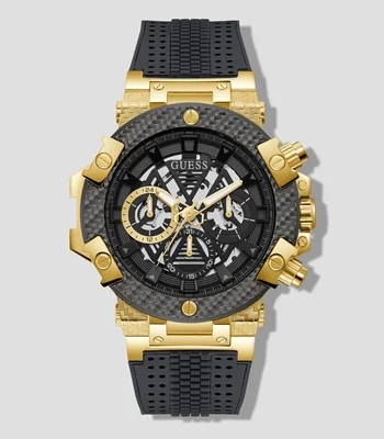 Reloj para Hombre Carbon Casual negro, dorado