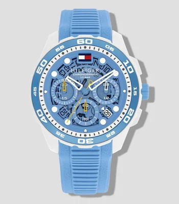 Reloj para Hombre TH Regatta deportivo azul celeste