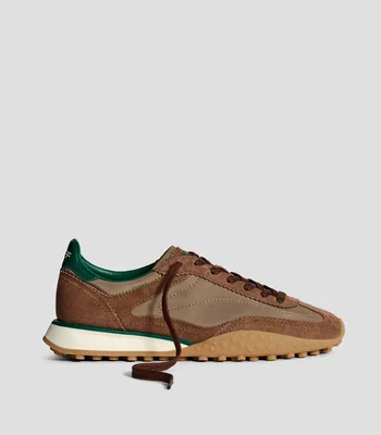 Tenis casuales en piel y textil Mujer