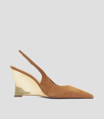 Zapatillas con Tacón Bajo de Cuña Mujer