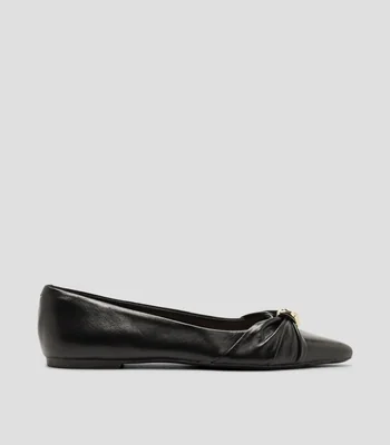 Flats en piel Mujer