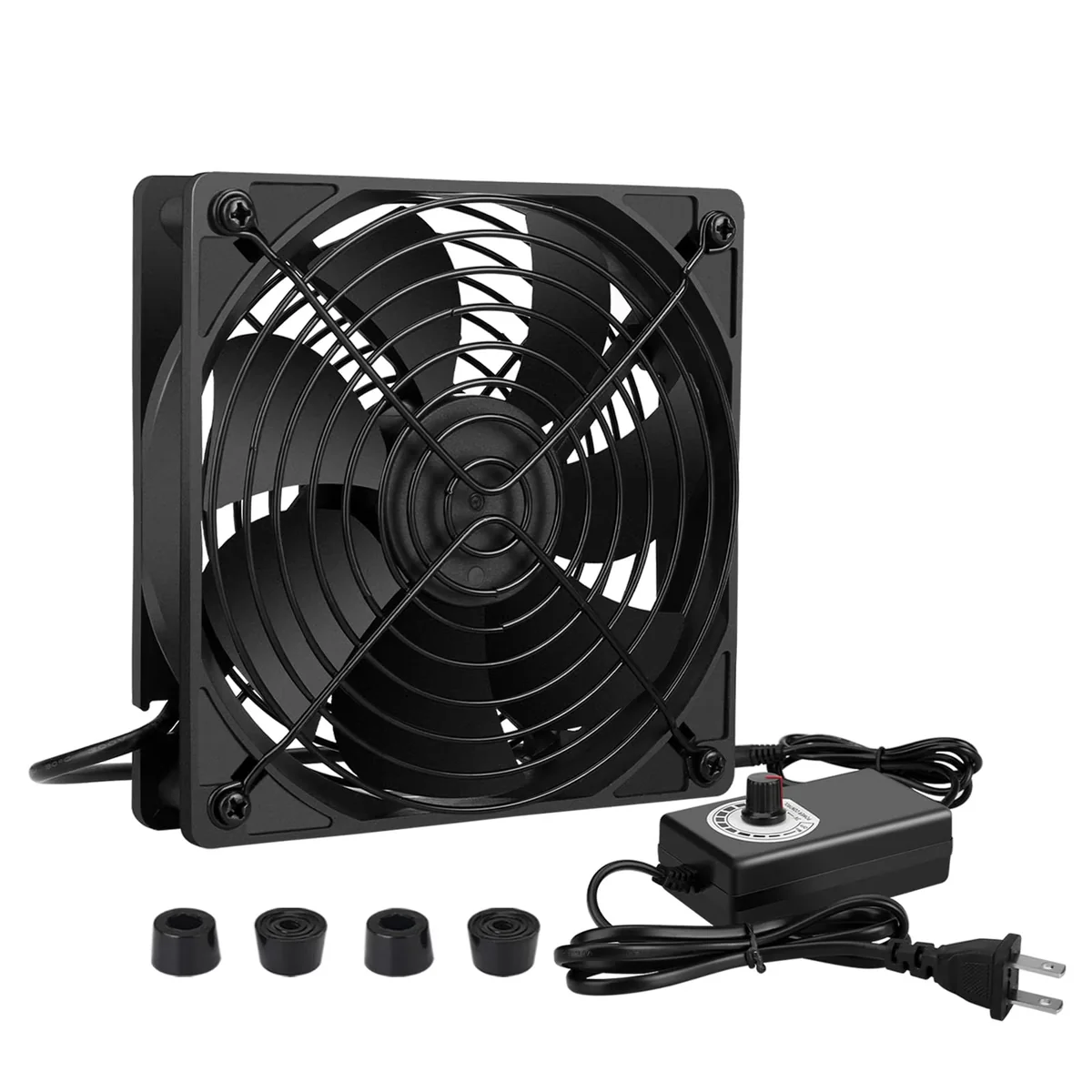 Ventilador Qirssyn Con Controlador De Velocidad Variable 120 Mm Para Computadora - Venta Internacional.