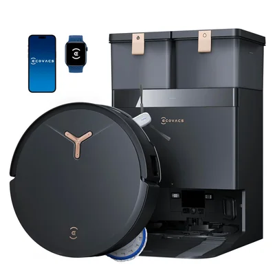 Robot Aspirador Ecovacs Deebot T50 Max Pro Omni Con Succión De 18500 Pa Y Elevación Automática - Venta Internacional.