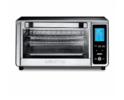 Gourmia Horno Tostador Digital Con Pantalla Lcd Rejillas Múltiples Control De Temperatura Acero Inoxidable