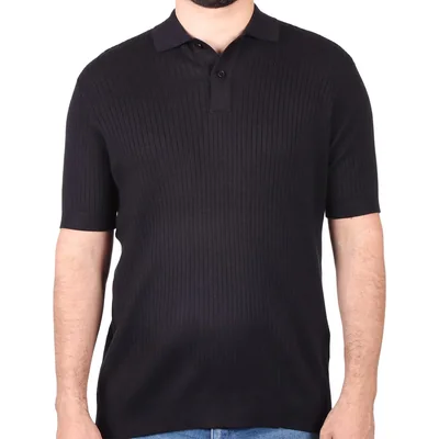 Playera Polo Acanalada Clásica Yale para Hombre