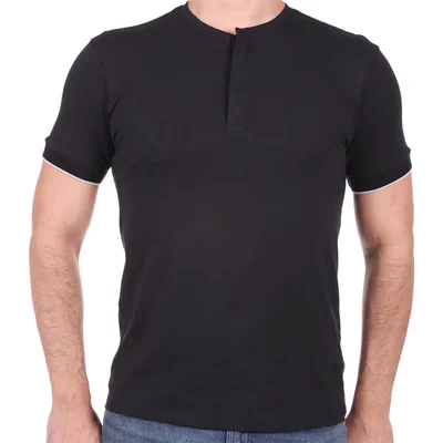 Playera Henley Algodón Bruno Magnani para Hombre