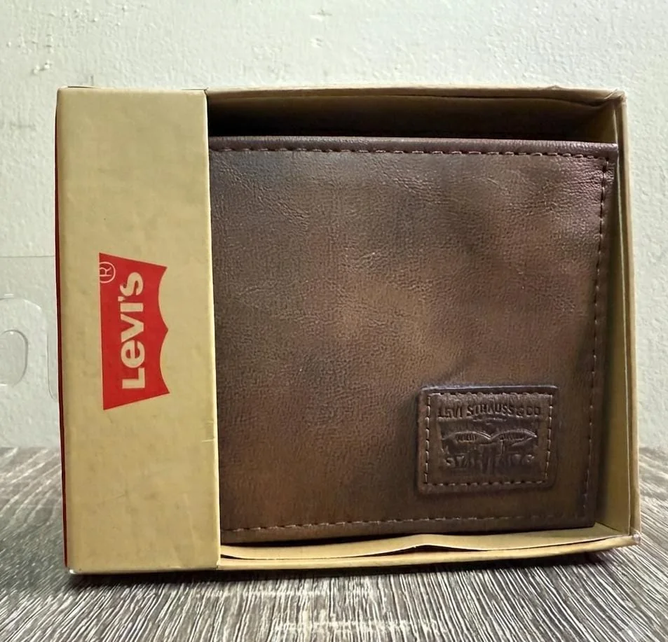 Cartera Billetera Para Hombres Color Marrón Piel