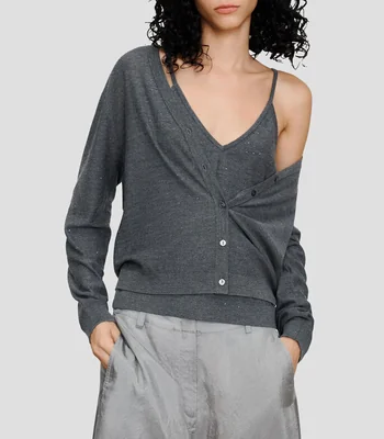 Cárdigan liso Mujer