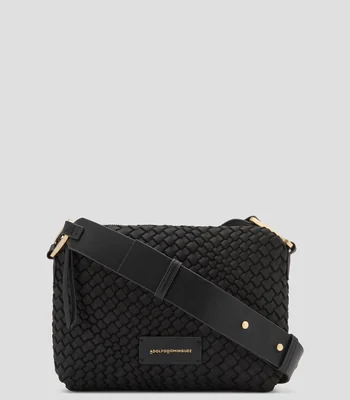 Bolsa Crossbody con microdiseños Mujer