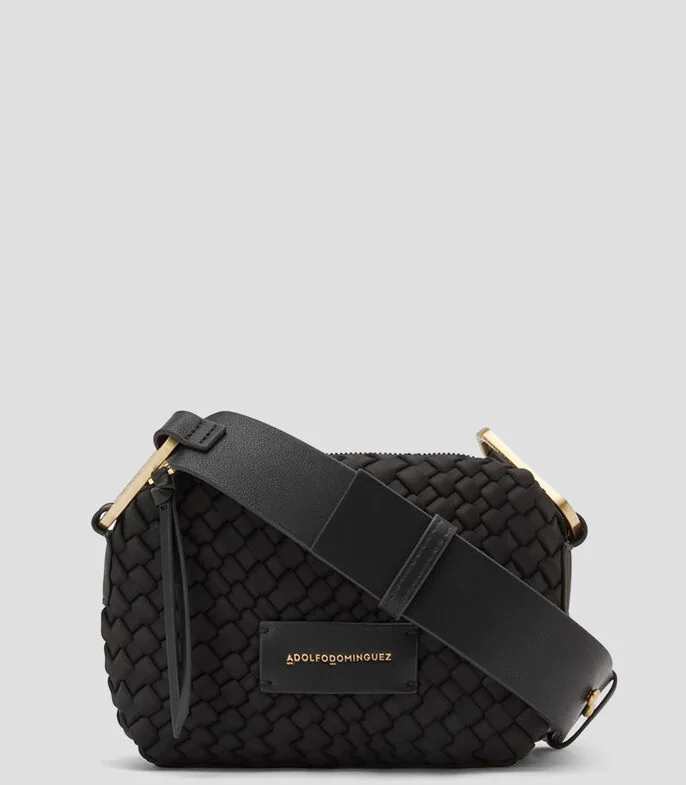 Bolsa shoulder con detalle trenzado Mujer