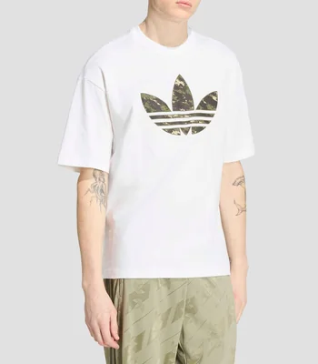 Playera cuello redondo manga corta estampada Camo Hombre