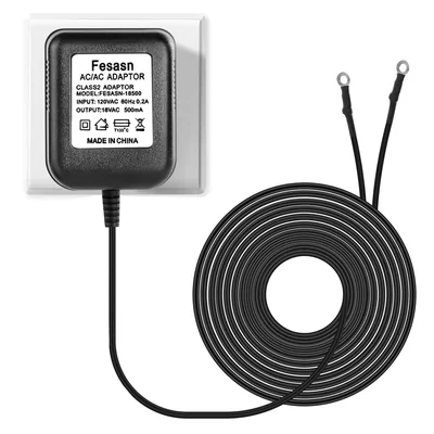 Transformador De Alimentación Fesasn 18v Negro Para Timbre De Video - Venta Internacional.