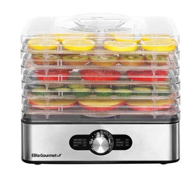 Deshidratador De Alimentos Elite Gourmet Efd3321 Acero Inoxidable 120 V - Venta Internacional.