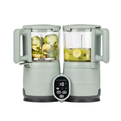 Procesador De Alimentos Para Bebé Babymoov Duo Meal Glass Verde Celadón 4 En 1 Con Temporizador - Venta Internacional.