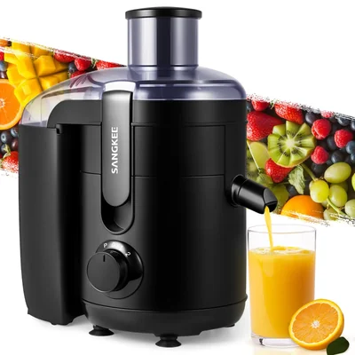 Sangkee Extractor De Jugos 2 Modos Velocidad Extractores De Exprimidores Eléctricos 350w Exprimidores Multiusos Para Verduras