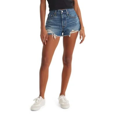 Shorts Levi's 501 Original Para Mujer Tiro Alto Talla 27 - Venta Internacional.