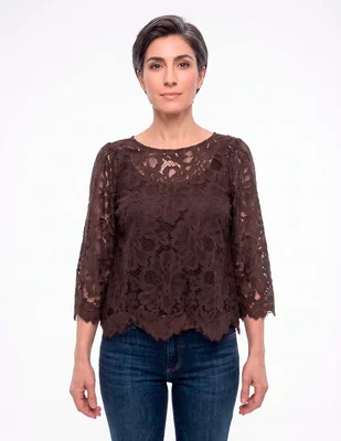 Blusa manga 3/4 para mujer