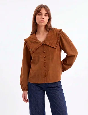 Blusa manga larga para mujer