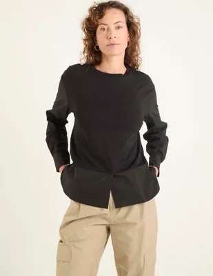 Blusa manga larga para mujer