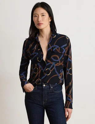 Blusa manga larga para mujer