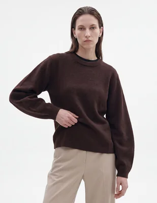 Suéter cuello redondo para mujer