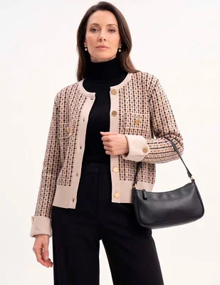 Suéter cuello redondo para mujer