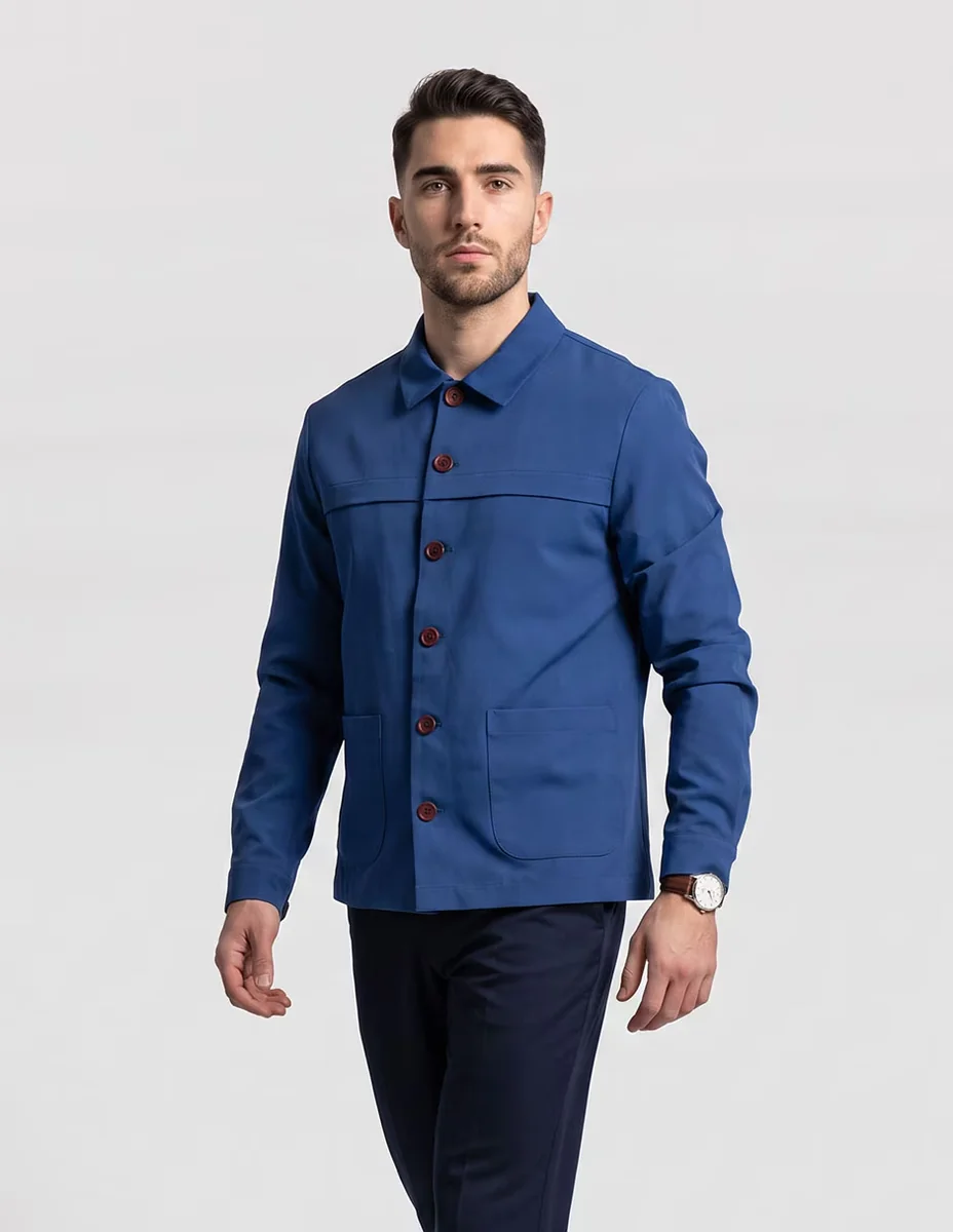 Camisa marga larga para hombre