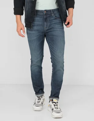 Jeans skinny deslavado para hombre
