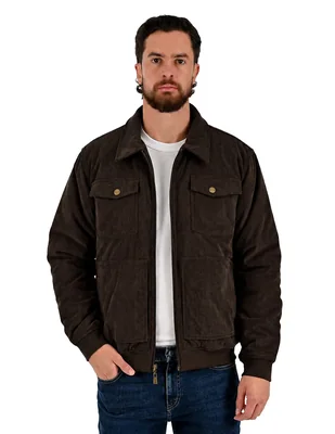 Chamarra casual con bolsillos para hombre