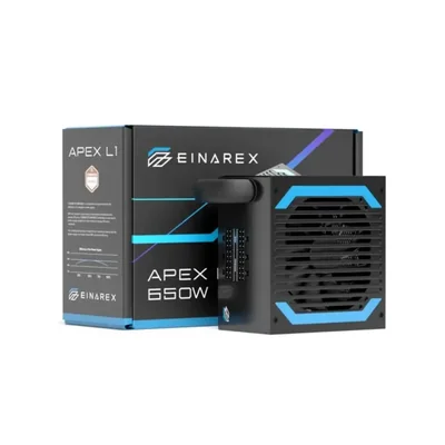Fuente de Poder EINAREX Apex L1 650W Cybenetics Bronze Semi Modular