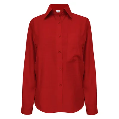 Blusa Camisera con Bolsillo Frontal para Mujer City Femme