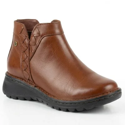 Botin Casual Lobo Solo Layla 5959 Mujer Miel Vestir