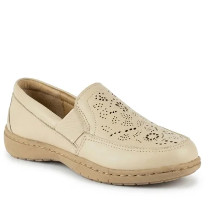Mocasín Casual Lobo Solo Sofy 4006 Mujer Arena Acolchado